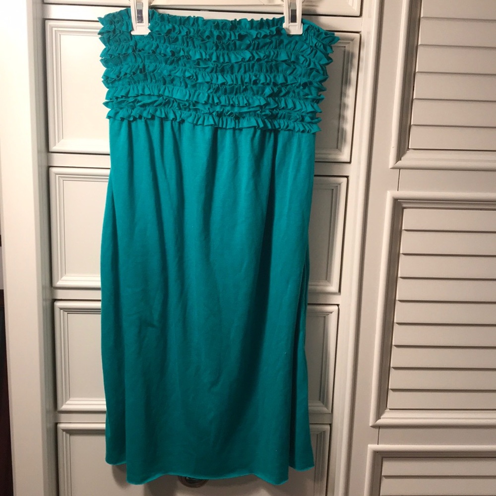 Teal beach coverup
